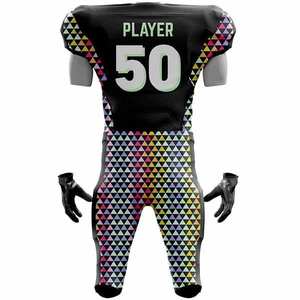 Uniformes de football américain de haute qualité, personnalisés, imprimés par sublimation, respirants, antibactériens, anti-UV, grande taille, compression - Product Image 2