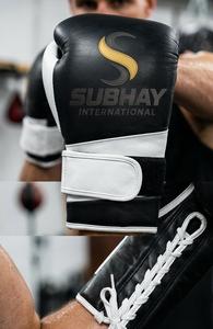 นวมชกมวยหนังแท้พรีเมียม Subhay แบบผูกเชือก ระบายอากาศได้ดี สำหรับการฝึกซ้อมและการแข่งขัน สำหรับผู้ใหญ่ - Product Image 5