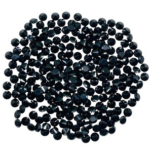 Spinelle noire naturelle 3 mm, taille diamant ronde, calibrée, pierre précieuse en vrac, prix de gros, lot de pierres précieuses en vrac pour la fabrication de bijoux - Product Image 5