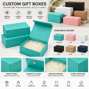 Caja de regalo rígida personalizada, caja de embalaje de lujo con cierre magnético para joyería, cosméticos, ropa, regalos y marcas premium - Product Image 4