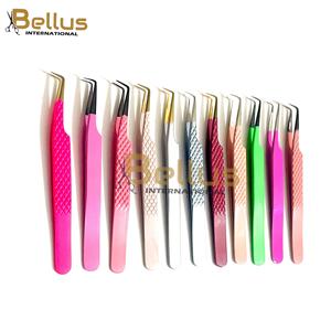Pinzas para Pestañas Bellus International, Herramientas de Precisión de Acero Inoxidable para Extensión de Pestañas, Aislamiento de Volumen, Punta de Fibra - Product Image 6
