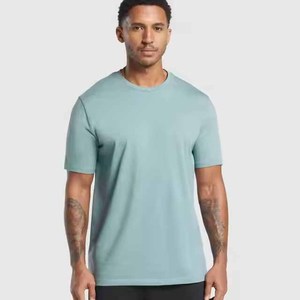 T-shirt vierge personnalisable avec logo, col rond, basique, coupe classique, manches courtes, 100% coton, respirant, séchage rapide, tissu doux - Product Image 1