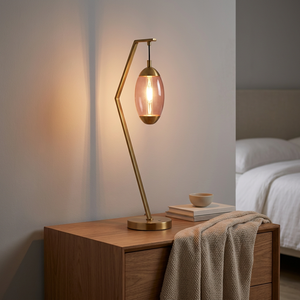 Lumetal Modern Gray Glass Dome <b>Touch</b> Control Dimmable LED Table Lamp with Metal Frame Small Size for Living Room - Product Image 5