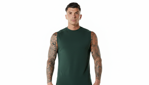 เสื้อกล้ามออกกำลังกายผู้ชายราคาโรงงาน ไซส์ใหญ่ สวมใส่สบาย พิมพ์ลาย ระบายอากาศ แห้งเร็ว ผ้าถัก สั่งทำได้ ชุดกีฬา - Product Image 4