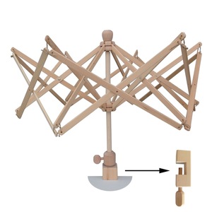 Enrouleur à fil en bois réglable et pliable, style simple, accessoire de couture pratique pour la broderie - Product Image 3