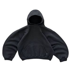 2025 personalizar ácido lavado sudaderas con capucha Logo en blanco peso pesado Jersey sudaderas con capucha de algodón con Big Basics Sudadera con capucha para hombres - Product Image 4