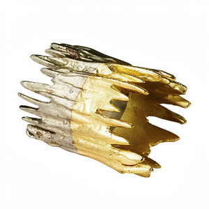 Hot Selling Aluminum Metal Gold and <b>Silver</b> Nickel Plated Napkin Ring Holder Home Hotel Kitchen Restaurant Accents - Product Image 1
