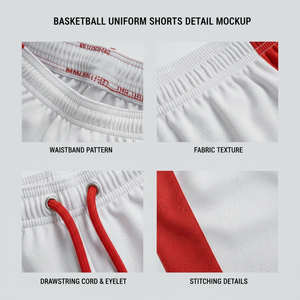 Ensembles d'uniformes de basketball unisexes personnalisés en gros – Professionnels, respirants, séchage rapide, confortables, grandes tailles, protection UV, été - Product Image 6