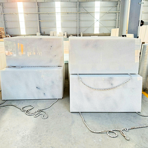 Professional Grade White <b>Marble</b> Tiles Polished Natural Stone for Luxury Flooring - Product Image 3