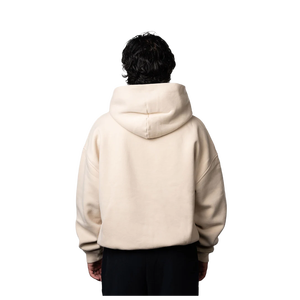 เสื้อฮู้ดดี้ผู้ชายทรงโอเวอร์ไซส์ สีพื้น ผ้าฝ้ายเฟรนช์เทอร์รี่ สวมใส่สบาย สไตล์ลำลอง ทรงปกติ สำหรับฤดูใบไม้ร่วง - Product Image 4