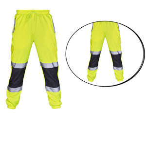 Pantalon de travail zippé à prix abordable, nouveau design, en polyester respirant, plusieurs poches, avec éclairage LED, imperméable, logo personnalisé, pour la construction - Product Image 2