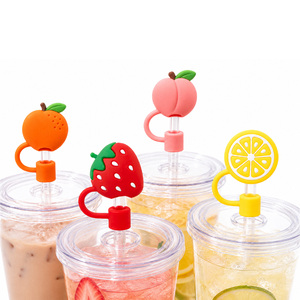 Wholesale Custom Straw Topper with Non Toxic Material 10mm 8mm Silicone Straw Cap For <b>Drinkware</b> <b>Accessories</b> - Product Image 1
