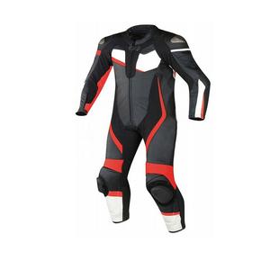 Combinaison de moto unisexe en cuir une pièce, coupe-vent, grande taille, anti-chute, résistante à l'usure, pour course automobile - Product Image 1