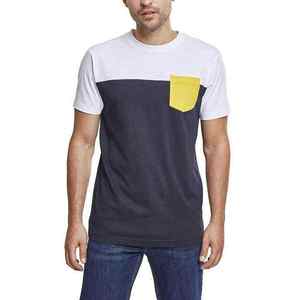 T-shirts pour hommes en coton 100% Terry 250 g/m², coupe classique, manches courtes, avec poche avant, style estival, vente en gros - Product Image 1