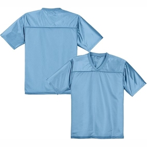 Maillots de football américain et de rugby personnalisables en polyester respirant de haute qualité, grande taille, manches courtes, en maille - Product Image 1
