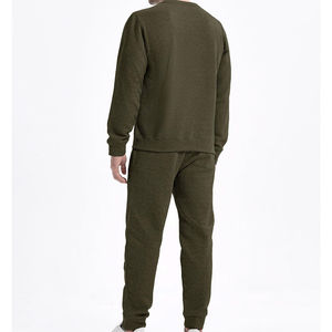 Conjunto de Sudadera y Pantalones de Chándal de Forro Polar Grueso para Hombre, 2 Piezas, con Capucha y Cuello Redondo, Tallas Grandes, Estampado - Product Image 2