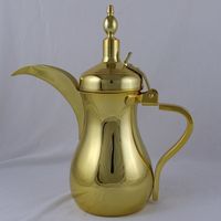 Cafetière et théière moderne en acier inoxydable, faite à la main, écologique, avec un design décoratif gravé, pour un usage hôtelier et domestique