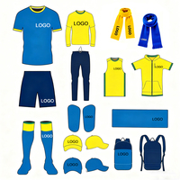 Accessoires pour fans de football AI-MICH Écharpe Chapeau Drapeau Perruque Corne pour encourager les matchs de football Soutien à la fête Ensemble cadeau
