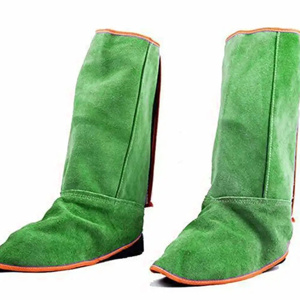 Chaussures de sécurité industrielles longues en cuir de vachette pleine fleur, imperméables, ignifuges et anti-étincelles pour le soudage sur le lieu de travail - Product Image 4
