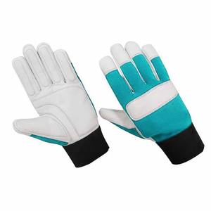 Guantes de Trabajo de Cuero de Cabra, Resistentes a la Abrasión, Protección para las Manos, Resistentes al Calor, para Construcción y Jardinería - Product Image 2