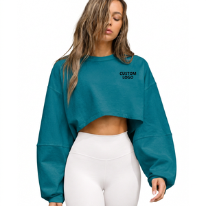 Ropa Deportiva Personalizada con Logotipo, Sudadera Corta para Yoga y Ejercicio, Ropa Deportiva para Mujer - Product Image 5