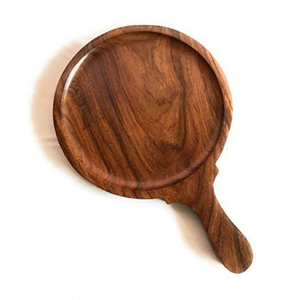 Tabla Redonda para Pizza Hecha a Mano con Asa Ergonómica para Uso en Casa, Cafeterías y Restaurantes - Product Image 1