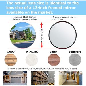 Specchio Convesso in Acrilico Regolabile da 11,65 Pollici per Traffico e Sicurezza, Ampio Angolo di Visione per Maggiore Copertura in Camere da Letto e Magazzini - Product Image 4