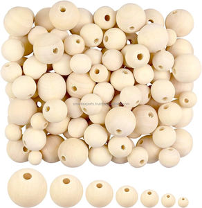 Perles rondes en bois de qualité supérieure SmarkExports, tailles personnalisées disponibles pour la création de bijoux exquis - Product Image 5