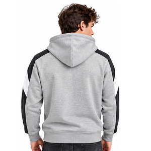 Sudadera con capucha y cremallera para hombre, ropa deportiva premium de invierno, fabricante de ropa personalizada ODM, producción de forro polar, sudadera informal al por mayor, ropa urbana OEM - Product Image 2
