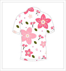 Camisa Polo para Hombre con Estampado de Flores de Cerezo Rosa, Camisa Casual de Manga Corta para Verano - Product Image 5