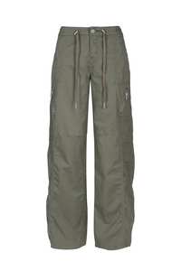 Pantalones Cargo para Mujer, Cintura Alta, Corte Holgado, Múltiples Bolsillos, Estilo Casual, Cómodos para Uso Diario - Product Image 4