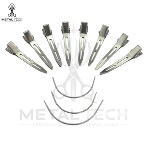 Kit d'application d'extensions capillaires à micro-perles, pinces en acier inoxydable, bobines de fil à tisser, ensemble d'aiguilles de tirage, fournisseur pour salons - Product Image 5