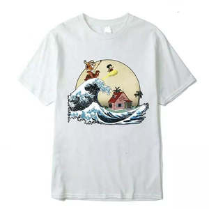 T-shirt Homme Oversize en Coton Lourd 300 GSM Style Hip Hop Coupe Ample Col Rond Imprimé Intégral Effet Délavé DTG - Product Image 2