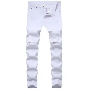Jeans de Mezclilla Clásicos de Pierna Recta para Hombre, OEM/ODM Disponible, Corte Recto Unisex, Ligeros, Casuales, Anti-Pilling, Venta al Por Mayor - Product Image 3