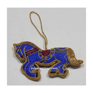 Best Exclusive Luxurious New Handcrafted Zari Embroidery Multi Color Various Shape Christmas <b>Hanging</b> <b>Ornament</b> For Tree Decor - Product Image 5