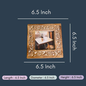 Cadre photo en bois contemporain, finition naturelle, style farmhouse classique, décoration intérieure, artisanat fait main, cadres photo de qualité supérieure - Product Image 3