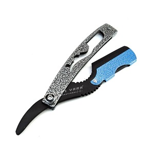 Navaja de Afeitar Profesional de Acero Inoxidable con Bloqueo Giratorio, Navaja Clásica de Filo Recto para Hombre, para Afeitar la Cara, Recortar la Barba - Product Image 1