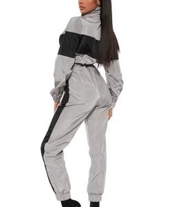 Conjunto de 2 Piezas de Chaqueta Cortavientos Sólida Unisex para Mujer, Talla Grande, Impermeable, de Secado Rápido, con Capucha y Cordón Ajustable, de Nailon Estampado, Ecológico, para Invierno - Product Image 2