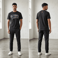 T-shirt graphique BBC Street Bold Heritage Distressed Number Print Billionaire Boys Club, vêtements de créateur, t-shirt noir