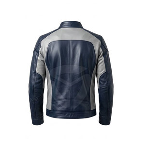 Trendy Streetwear <b>Leather</b> <b>Jacket</b> Biker Look Zipper Slim Fit <b>Winter</b> <b>Jacket</b> For Daily Wear And Wholesale Market - Product Image 2