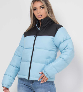 Chaqueta de invierno acolchada premium para mujer, ropa informal personalizada para exteriores, a prueba de viento, con cierre de cremallera y bolsillos laterales, abrigo para mujer - Product Image 4