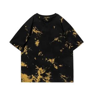 Camiseta Tie Dye al por Mayor para Hombre y Mujer, 100% Algodón, Estilo Casual Urbano, Cuello Redondo, Manga Corta, Logotipo Personalizado Impreso, Camiseta de Moda de Verano - Product Image 2