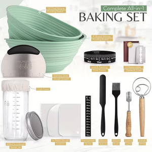 Kit Completo per Principianti di Panificazione a Lievitazione Naturale con Cesto Anti-Contraffazione per Pane e Pasticceria, Include Utensili per Impasto Danese e Strumenti per Whisky - Product Image 2