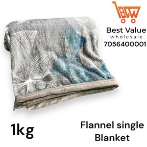 1 KG Luxury Soft Flannel Raschel Winter Blanket for Single <b>Bed</b> - Product Image 4