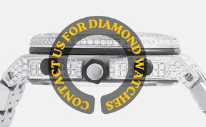 Montre Hip Hop de Qualité Supérieure pour Hommes avec Diamants Sertis, Fermoir Robuste et Bracelet Ajustable pour un Confort Optimal – Disponible à la Vente - Product Image 2