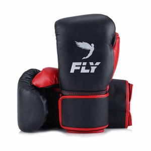 Fabrication en usine de gants de boxe sur mesure noirs et rouges, 100% cuir véritable, gants de boxe professionnels pour la frappe. - Product Image 4