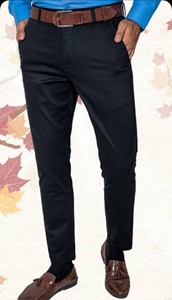 Novedad de 2023, pantalón largo Chino con aspecto de modelo elegante para hombre con Spandex, lote de existencias de temporada de primavera de Bangladesh - Product Image 4