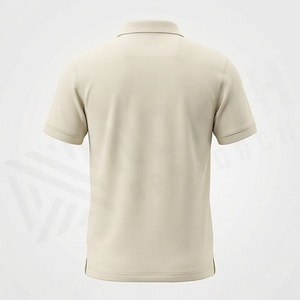 Polo en piqué de coton à manches courtes pour homme, couleur unie, respirant, tissu tricoté décontracté, coupe classique - Product Image 2