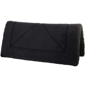 <b>Brown</b> <b>Wool</b> Faux Fur Western Saddle Blanket Long Short Pile Edgeless Reusable Stable Towel for Horse Care - Product Image 2