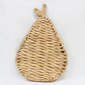 Panier mural suspendu en jacinthe d'eau en forme de poire pour le rangement et la décoration murale de la chambre d'enfant - Product Image 6
